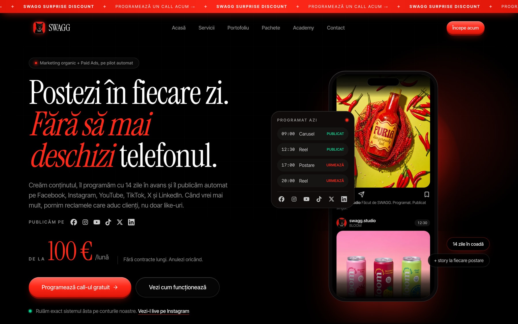 SWAGG · Landing page marketing · Landing page